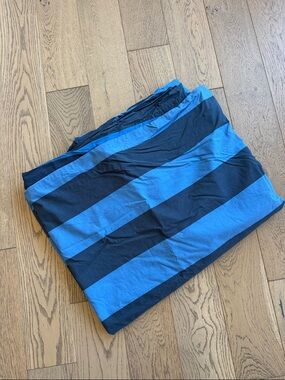 PBTeen Blue and Navy Rugby Stripe Duvet